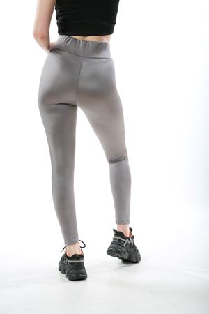 Büyük Beden Yüksek Bel Korseli Toparlayıcı Disco Tayt-Antrasit