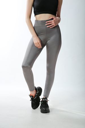 Büyük Beden Yüksek Bel Korseli Toparlayıcı Disco Tayt-Antrasit