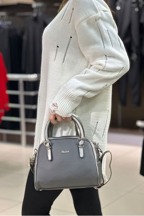 Tek Gözlü El ve Omuz Çanta-Platin