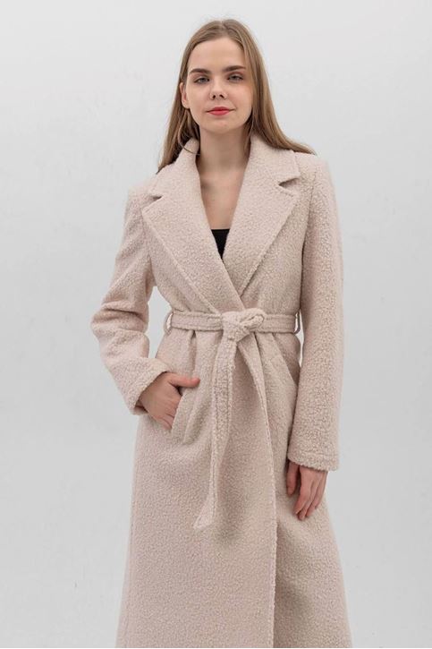 Tam Kalıp İçi Astarlı Tedy Kaban-Krem