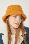 Peluş Bucket Şapka-Tarçın