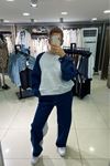 Kot Detaylı Sweat Pantolon Takım-MAVİ GRİ