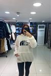 The North Face Yazılı Peluşlu Kapüşonlu Sweat-Beyaz