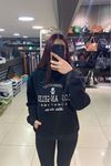 Los Angeles Yazılı Kapüşonlu Sweatshirt-Siyah