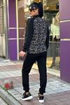 Jakarlı Leopar Desenli İkili Takım-Leopar